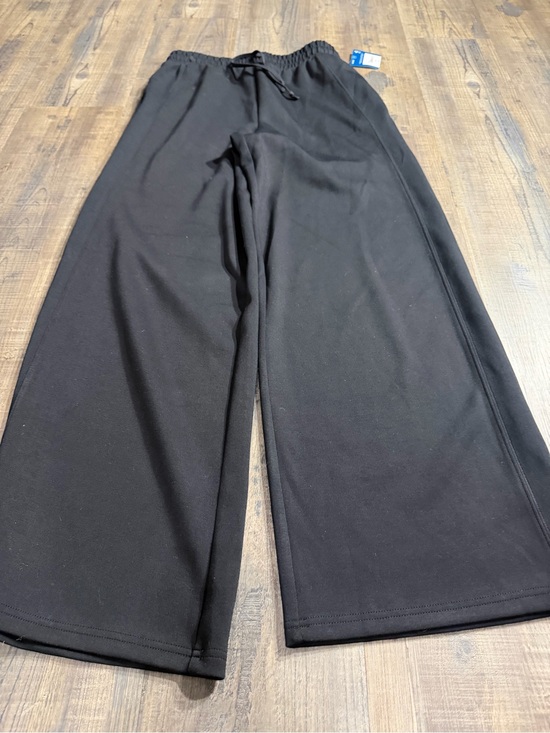 Arizona Jean Company Pants - Arizona Jean Company Black Wide-Leg Track Pants